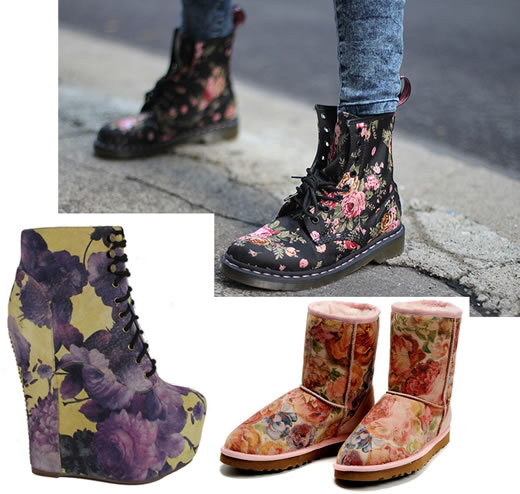 Get inspired: Flowered boots