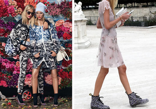 Get inspired: Flowered boots